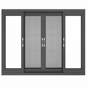 [Hot Item] Black Double Glazed Aluminium Sliding Windows with Mosquito Net