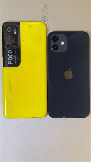 Compare Design📱Apple Iphone 12 VS Xiaomi Poco M3 Pro 5G