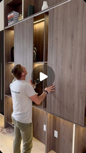 CUSTOM CABINETS | WALL PANELS on Instagram: "Custom entertainment unit ✅ … #wallpanel #wood #woodveneer #woodpaneling #interiordesign #wallpanels #miamidesign #carpentry #millwork #installation #milledpanellsl #slattedpanels #americanwalnut #miamiinterior #tvunit #wallpartition #homeupgrade #custommade"