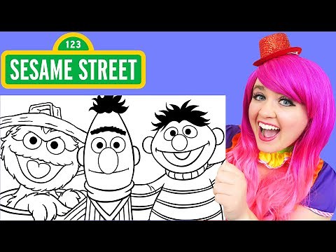 Coloring Sesame Street Characters