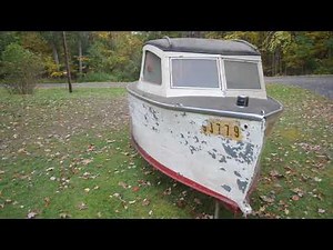 1953 mystery steel cabin cruiser time capsule boat # 1