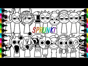 Incredibox Sprunki New Coloring Pages / How to Color ALL Sprunki Original vs Horror / NCS MUSIC