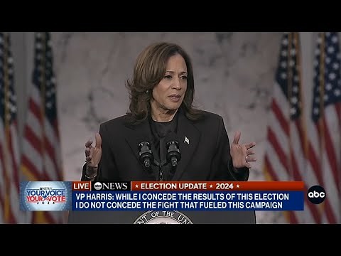 FULL SPEECH: Kamala Harris addresses nation for first time after election loss