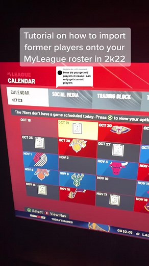 Guide to Adding Players in NBA MyEra and 2K22