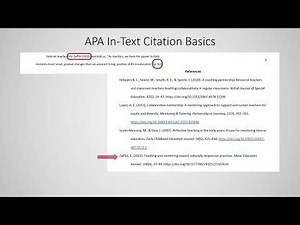 APA Style Overview