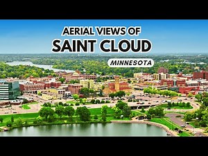 Aerial Views of Saint Cloud, Minnesota | Scenic City & Mississippi River from Above