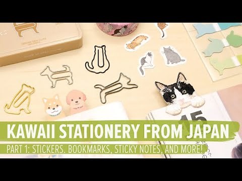 Kawaii Stationery From Japan Part 1: Stickers, Bookmarks, Sticky Notes, And More!