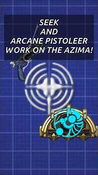 The azima works with arcane pistoleer! | #warframe #gaming