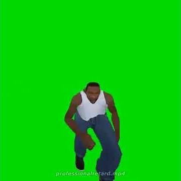 small cj meme green screen | cursed cj from gta sa