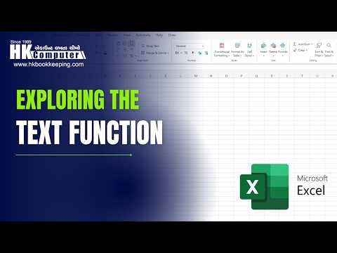 How to Use Text Function in Excel