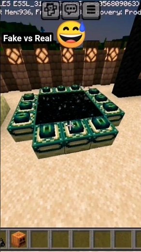 Fake vs Real minecraft #shorts