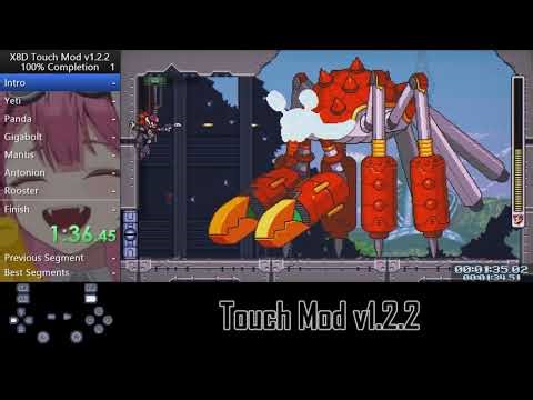 X8 Demake "Touch Mod" v1.2.2 100% Speedrun (41:38 RTA, 41:09 IGT, 26:23 Real IGT)
