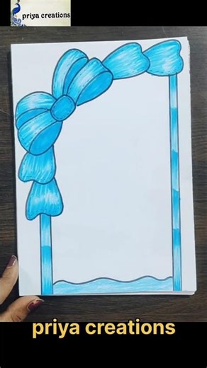 Trending Border Design 2025 | Viral Shorts 🔥 / Minimal Border Design | Clean Page Look ✨