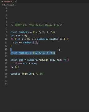 The Reduce Magic Trick