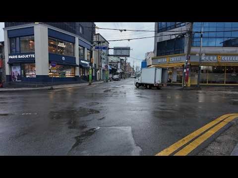 Morning Rain Sounds for Sleeping in Korea | Peaceful Walk Ambience 4K