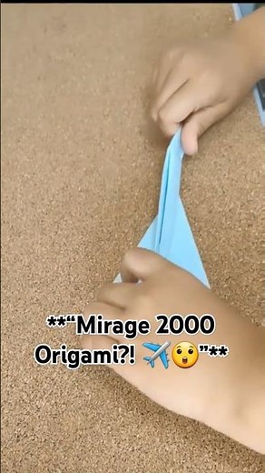 Mirage 2000 Fighter Jet Origami | Square Paper Tutorial #origamipesawat #mirage2000 #origamikeren