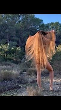 Girl With VERY LONG Hair on Mesmerizing Nature🌿Beauty of VERY LONG HAIR 💚 🧜‍♀️Growing My Long Hair✨️