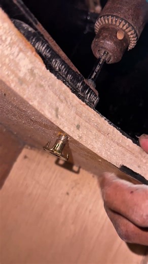 T-nut bolt installation process #tutorial #woodworking #speakerbox