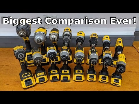 DeWalt Comparison Part 2 - Impact Wrench vs Impact Driver vs Drill vs Screwdriver!