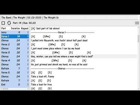 The Weight (The Band) - Backing Track for Guitar & Vocals (Live Looper app w/ BIAB sound)