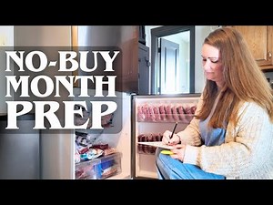 Freezer Inventory Before January | No-Buy Month Prep