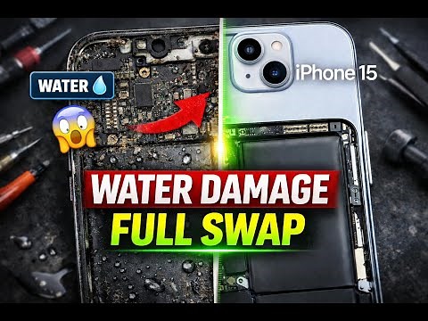 iPhone 15 Water Damage Full Swap | Complete Repair Process | Real Fix 🔧