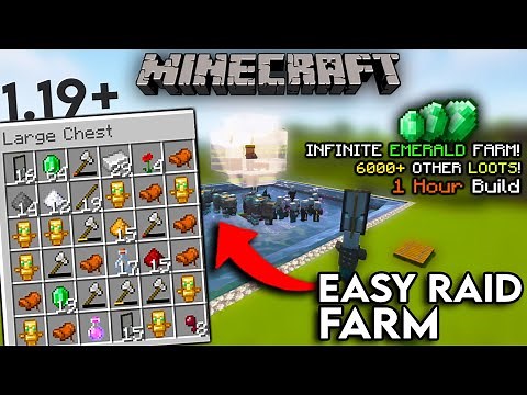 Minecraft 1.19 Easiest Raid Farm Tutorial