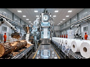 Inside the Toilet Paper Factory: How Billions of Toilet Paper Rolls is Made? (Full Process)