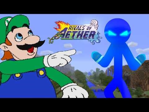 Rivals of Aether Hotel Luigi in Minecraft