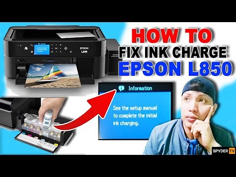 How To Fix Ink Charge Epson L850 Printer - See the Setup Manual to Complete the Initial Ink Charging