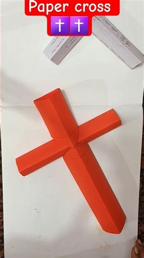 paper cross making craft idea #ytshortsindia #Christmas cross craft #Easter cross craft