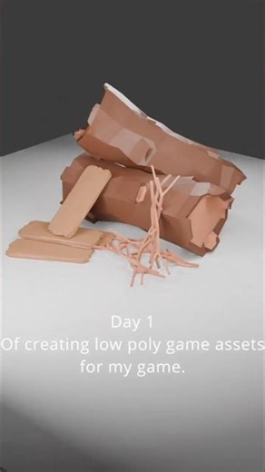 Day1 Of creating Game Assets for my game. #blender3d #3dgamedevelopment