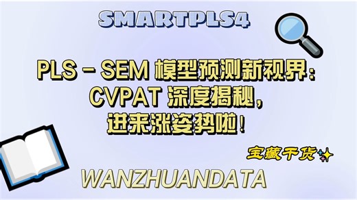 PLS-SEM模型预测新视界：CVPAT深度渴测，进来涨姿势啦！