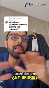 112K views · 1.3K reactions | Quitting or resigning? It’s the same thing 欄 | Legal Leaders - South Africa | Facebook