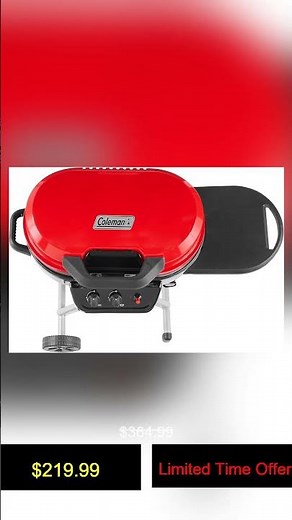 Coleman RoadTrip 225 Portable Propane Grill, 2-Burner Gas Grill with Matchless Ignition & Adjus