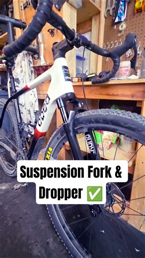 I added a Suspension Fork and AXS Dropper to my Obed MMR Gravel Bike! #gravelbike #underbiking