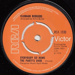 Clodagh Rodgers - Everybody Go Home The Party's Over