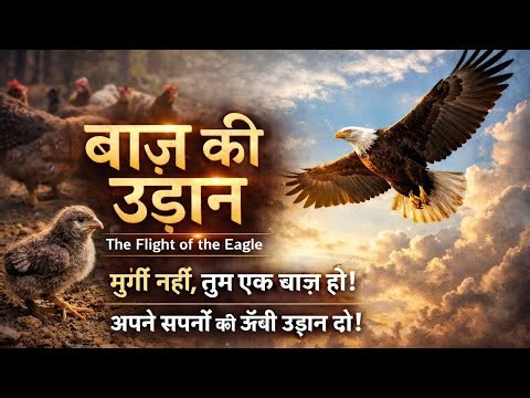 बाज़ कि उड़ान- मुर्गी नहीं तुम एक बाज हो अपने सपनो को ऊंची उड़ान दो!!#motivation#viral ‪@techgurubhs‬