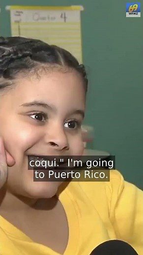Student imitates the coqui frog and declares she's going to Puerto Rico