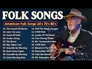 American Folk Songs 🌾 Classic Folk & Country Music 70's 80's Full Album 🎸 Country Folk Music