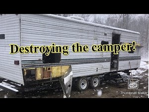 Turning a Camper Into a Car Trailer pt 1