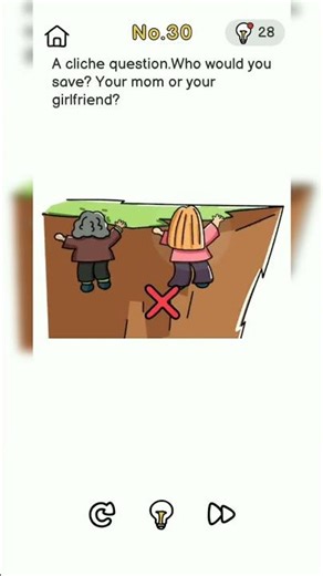 Brain Out Level 30 Who Would You Save? 🤯 | Tricky Puzzle Challenge | Puzzle A to Z #shorts #viral