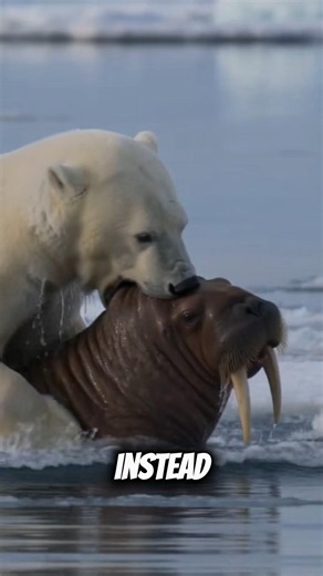 The Hunt That Takes HOURS... 🐻‍❄️ #shorts #facts #walrus #polarbear