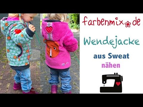 Sweatjacke zum Wenden nähen