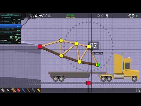 Poly Bridge 2 Speedrun 100% Serenity Valley | 42:56.00