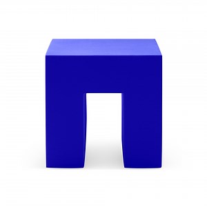 Vignelli Cube Stool from Heller - Blue