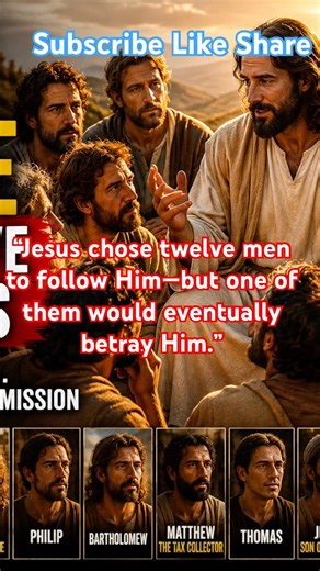 “Jesus chose twelve men to follow Him—but one of them would eventually betray Him.”