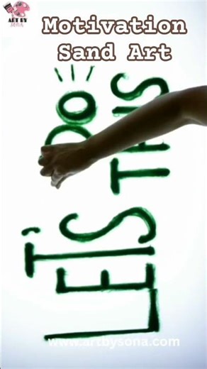 Motivational Sand Art | Artist Sona Dubey | Let's Do it #sandart #artbysona