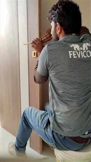 door 🚪 handle lock installation|home decoration|interior design| #furniturework #woodenalmari