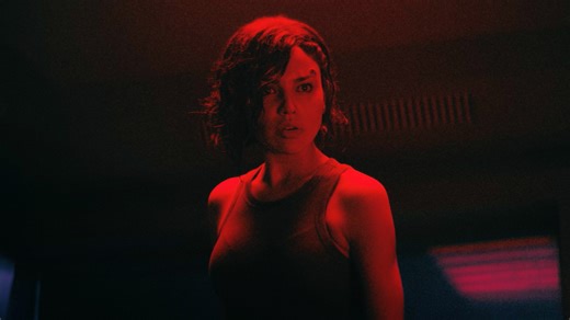 Eiza González and Aaron Paul face off against each other in this exclusive clip from #Ash. Flying Lotus' new sci-fi film is in theaters tomorrow. | Rotten Tomatoes